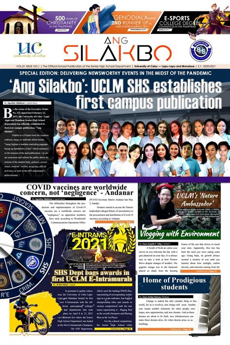 Ang Silakbo SHS Official School Paper 2020.
